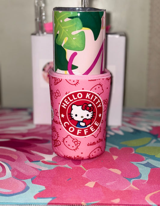 Kitty red bow cup sleeve