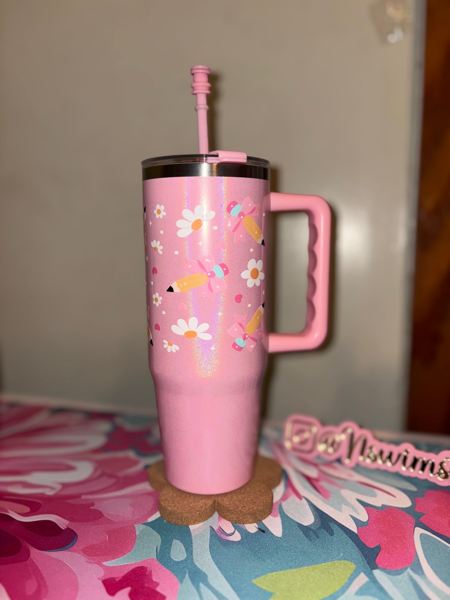 Pink pencil daisy