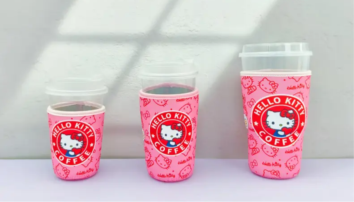 Kitty red bow cup sleeve