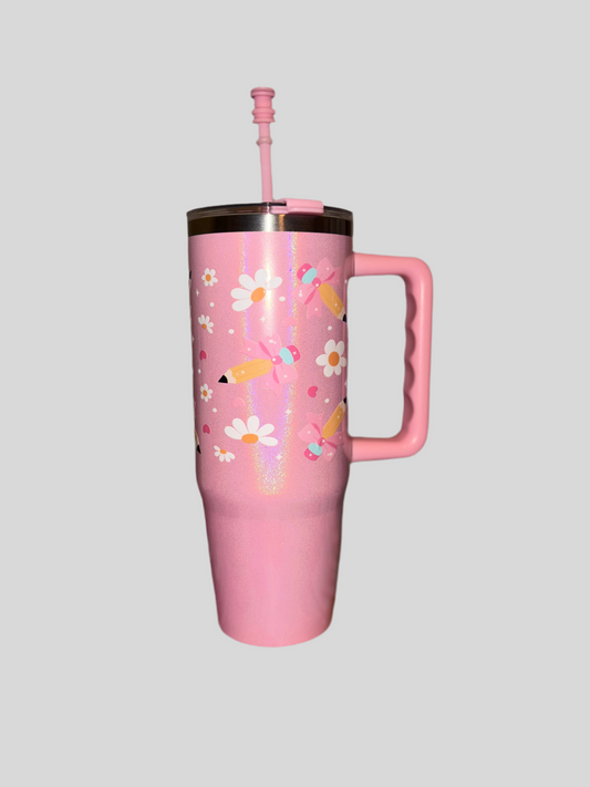 Pink pencil daisy
