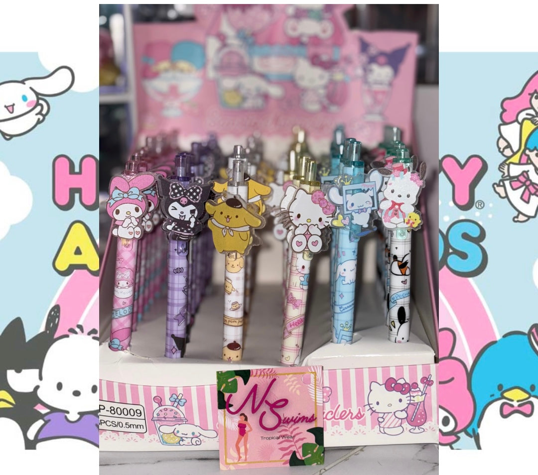 Pink Kitty bow and friends