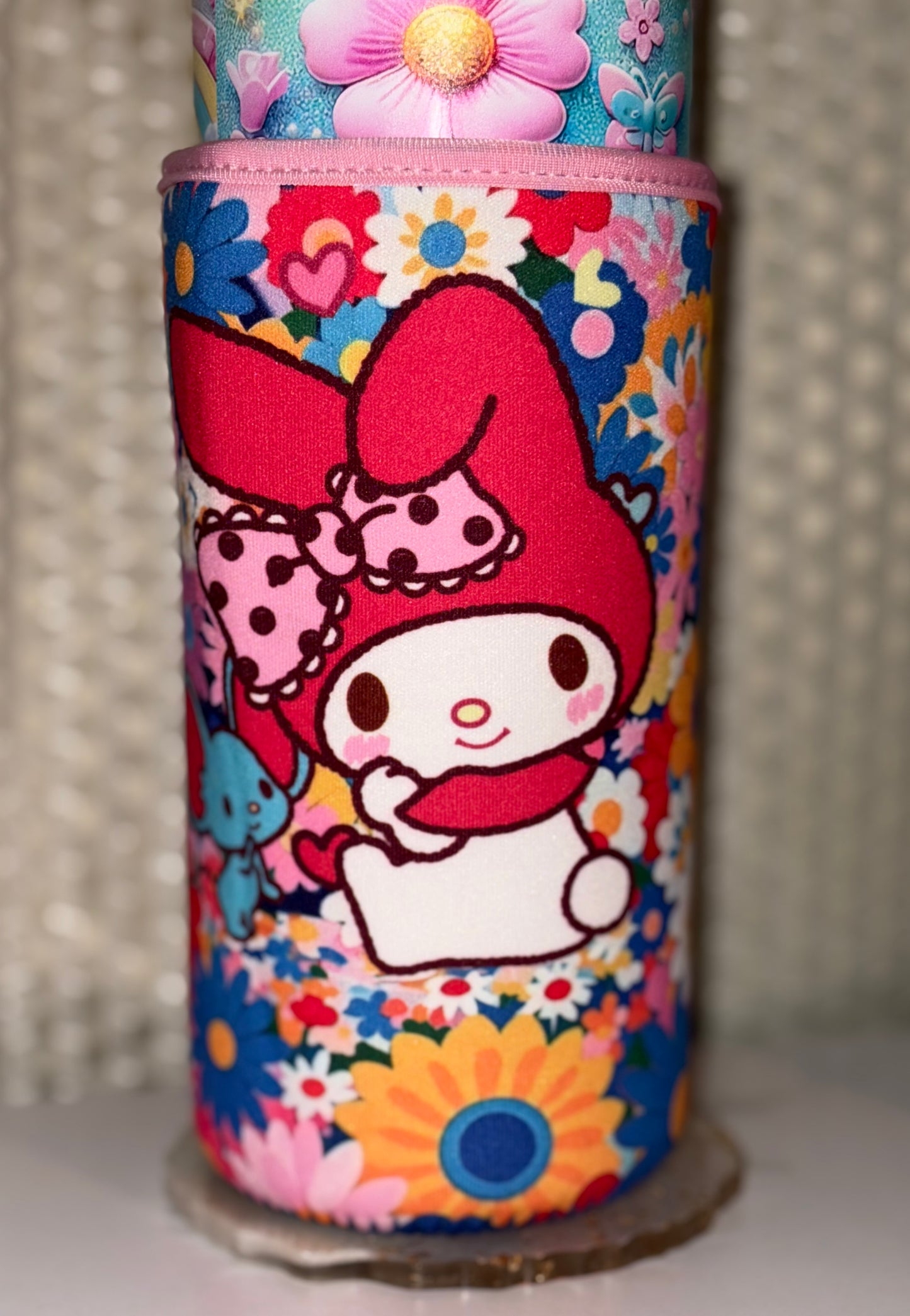 Floral Melody’s cup sleeves fits small
