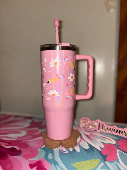 Pink pencil daisy