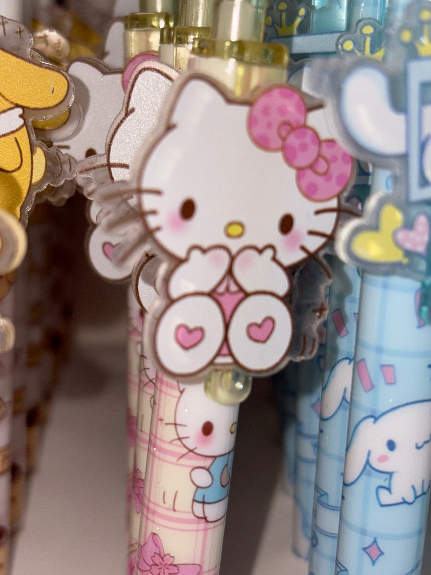 Pink Kitty bow and friends