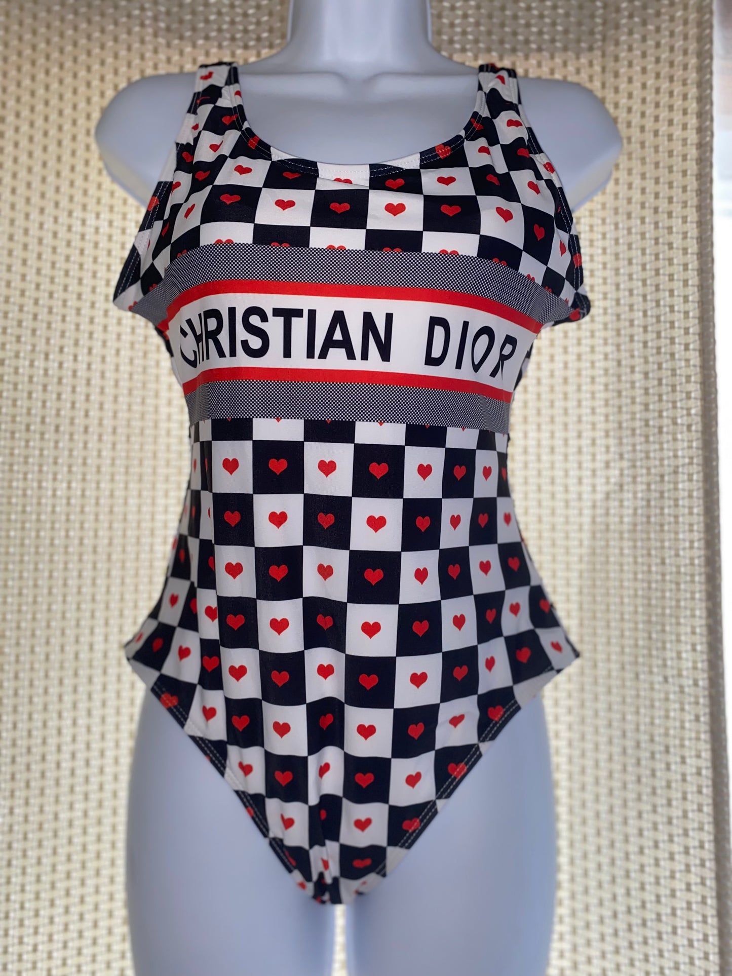 A Hearts one piece swimwear